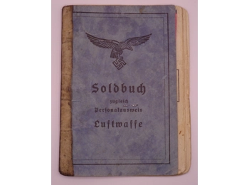 Original Luftwaffe soldier's book