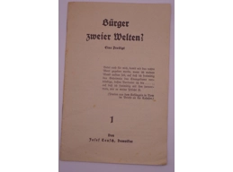 Citizens of two worlds? A preaching by Josef Teusch
