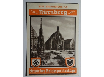 In memory of Nuremberg. The city of the Nazi Party Rallies postcard