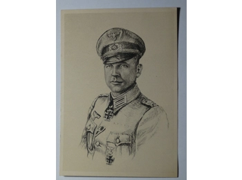 Knight's Cross of the Army - Hans Hecker postcard