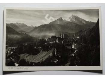 In the Berchtesgadener Land photographic Nazi era postcard