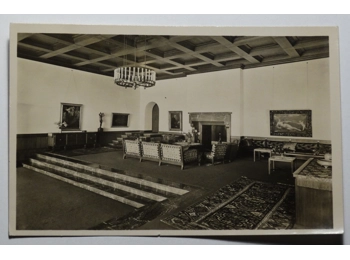 The Berghof Obersalzberg. Large hall postcard
