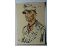 W. Willrich Colonel General Dietl postcard