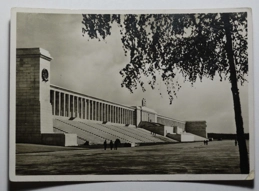 City of the Nazi Party Rallies Nuremberg. The grandstand construction of the Zeppelin Field postcard