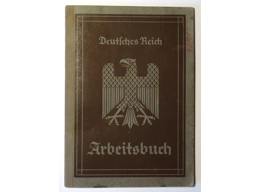 Original German Reich labour book in the name of Ubert Koch