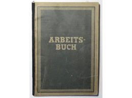 Original post WW2 labour book in the name of Joachim Wiemann