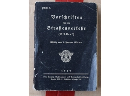 WW2 German book Regulation of Road Traffic 1937 Reichsfuhrer SS