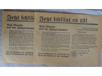 2 original NSDAP leaflets 1933 German parliamentary election
