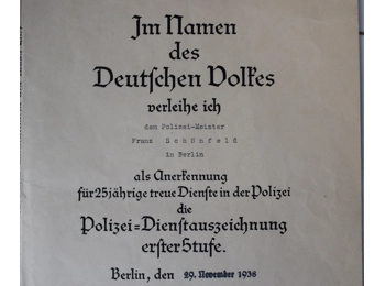 Original Adolf Hitler 1937 & 1938 Olympic Games Awards Documents with signatures