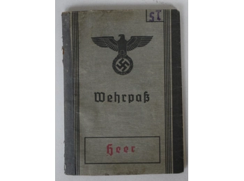 Original Third Reich Wehrpass soldier book