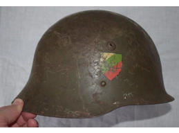 Original bulgarian m36 ww2 military helmet with decal
