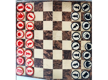 Original Wehrmacht soldiers chess WW2