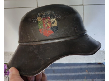 WW2 Bulgarian M38 Luftshutz helmet, size: 59