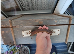Luftwaffe wooden suitcase labelled Ogefr. Windhorst