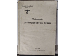 Documents on the Prehistory of the War; Series: Federal Foreign Office 1939, No. 2