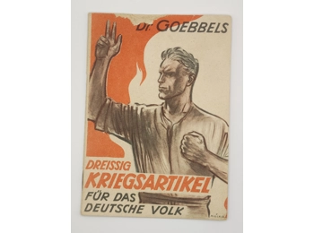 Original Third Reich booklet Joseph Goebbels 1943