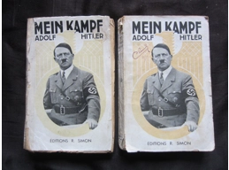 Mein Kampf Adolf Hitler (Mon Combat) french edition in two volumes 1938