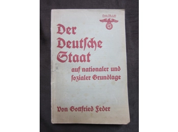 Gottfried Feder the german State 1935 rare