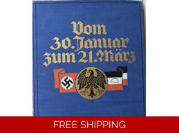 Rare Third Reich photo book from 30 January to 21 March with two original shellac discs