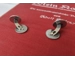 Original nazi enamel double swastika cufflinks