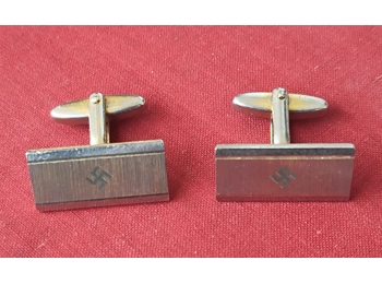 Original ww2 german Third Reich swastika cuff links