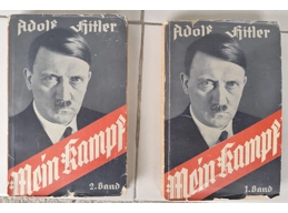Mein Kampf by Adolf Hitler in two volumes 1933
