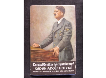 RARE ORIGINAL THIRD REICH BOOK ON ADOLF HITLER SPEECHES