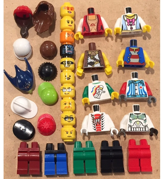 Mini Figures- 40 Unassembled Boy Figures