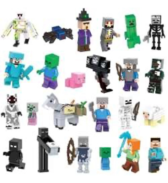 Generic Minecraft Figures- 16