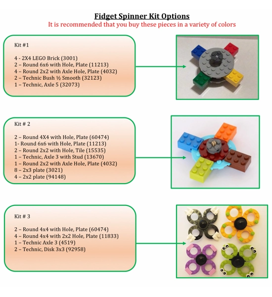 Fidget Spinner Kits- Bulk bag of 20