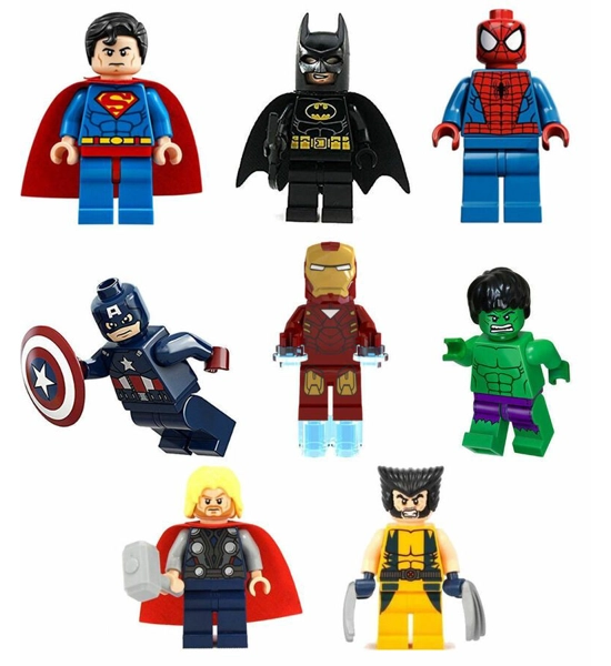 Generic Super Heroes Mini Figures- 20