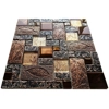 Nature Stone Metal Glass Copper High Relief 3D Mosaic Wall Tile