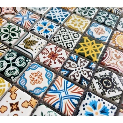 Multi Colour Traditional Moroccan Ceramic Mosaic Wall Tile