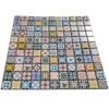 Multi Colour Traditional Moroccan Ceramic Mosaic Wall Tile