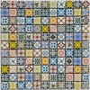Multi Colour Traditional Moroccan Ceramic Mosaic Wall Tile