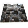 Ancient Stone Metal Glass High Relief 3D Mosaic Wall Tile