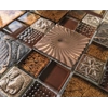 Pre-Order Ancient Nature Stone Glass Metal Copper Mosaic Wall Tile