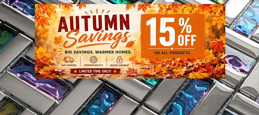 Save 15% on MosaicTiles Free Delivery