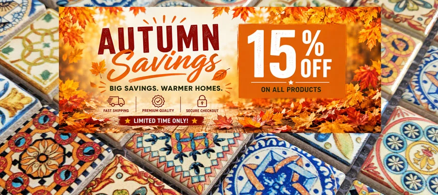 Save 15% on MosaicTiles Free Delivery