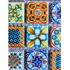 Imperfect Blurred Moroccan Vintage Multi Colour Arabic Turkish Mosaic Wall Tile
