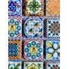 Imperfect Blurred Moroccan Vintage Multi Colour Arabic Turkish Mosaic Wall Tile
