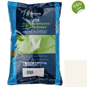 5kg Bostik J115 Jasmine Light Yellow Cream Tile Grout Smooth Flexible