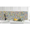 11x Multi Colour Traditional Moroccan Boho Ceramic Mosaic Wall Tile + Grout