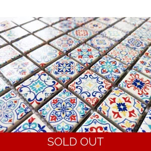37x Classic Moroccan Multi Colour Turkish Arabic Boho Mosaic Wall Tile