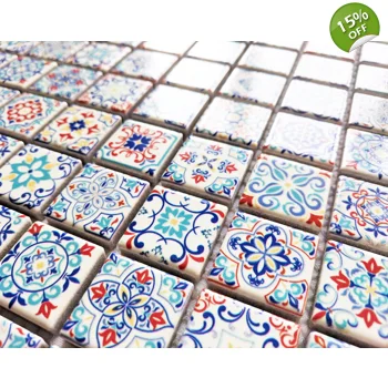 Moroccan Classic Multi Colour Turkish Arabic Boho Mosaic Wall Tile