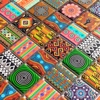 Ethnic Moroccan African Indian Aboriginal Mosaic Wall Tile