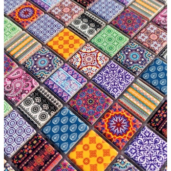 Indian Ethnic Asian Moroccan Ceramic Mosaic Wall Tile