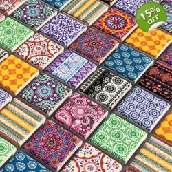 Multi Colour Indian Moroccan Ceramic Mosaic Wall Tiles | Kitchen & Bathroom Splashbacks