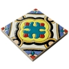 Set of 8 Multi Colour Spanish Moroccan Arabic 10cm Square Ceramic Wall & Floor Tiles