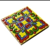 Set of 8 Multi Colour Spanish Moroccan Arabic 10cm Square Ceramic Wall & Floor Tiles